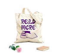 AILOONG Bolsa de lona Leer más Libros Biblioteca Escolar Rincón de Lectura Tela de 340g/m² de grosor Sustituye a la mochila escolar