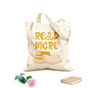 AILOONG Bolsa de lona Leer más Libros Biblioteca Escolar Rincón de Lectura Tela de 340g/m² de grosor Sustituye a la mochila escolar