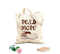 AILOONG Bolsa de lona Leer más Libros Biblioteca Escolar Rincón de Lectura Tela de 340g/m² de grosor Sustituye a la mochila escolar