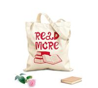 AILOONG Bolsa de lona Leer más Libros Biblioteca Escolar Rincón de Lectura Tela de 340g/m² de grosor Sustituye a la mochila escolar