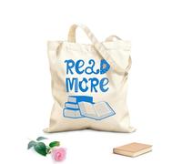 AILOONG Bolsa de lona Leer más Libros Biblioteca Escolar Rincón de Lectura Tela de 340g/m² de grosor Sustituye a la mochila escolar