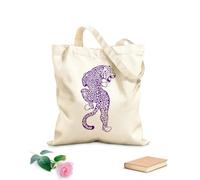 AILOONG Bolsa de lona Leopardo Jaguar Animal salvaje Gran felino Depredador Tela de 340g/m² de grosor Bolsa para dibujar
