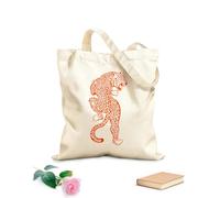 AILOONG Bolsa de lona Leopardo Jaguar Animal salvaje Gran felino Depredador Tela de 340g/m² de grosor Bolsa para dibujar