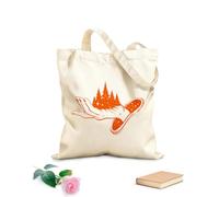 AILOONG Bolsa de lona Mano Mágica Cuento de Hadas Estrellas Bosque Fantasía Tela de 340g/m² de grosor Sustituye a la mochila escolar