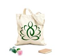 AILOONG Bolsa de lona Meditación de yoga del loto Budismo Vivir Tela de 340g/m² de grosor Sustituye a la mochila escolar