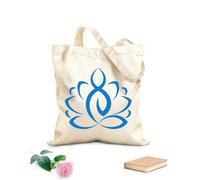 AILOONG Bolsa de lona Meditación de yoga del loto Budismo Vivir Tela de 340g/m² de grosor Sustituye a la mochila escolar