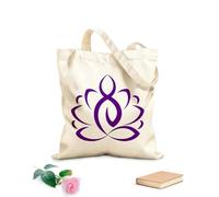 AILOONG Bolsa de lona Meditación de yoga del loto Budismo Vivir Tela de 340g/m² de grosor Sustituye a la mochila escolar
