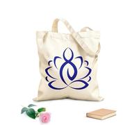 AILOONG Bolsa de lona Meditación de yoga del loto Budismo Vivir Tela de 340g/m² de grosor Sustituye a la mochila escolar