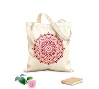 AILOONG Bolsa de lona Meditación del hinduismo con mandalas Tela de 340g/m² de grosor Sustituye a la mochila escolar