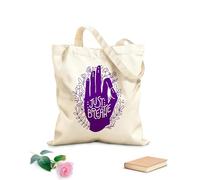AILOONG Bolsa de lona Meditación Just Breathe, equilibrio de manos, yoga zen Tela de 340g/m² de grosor Sustituye a la mochila escolar