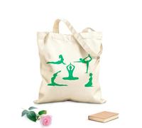 AILOONG Bolsa de lona Meditación para chicas, gimnasia, postura de yoga, estudio zen Tela de 340g/m² de grosor Sustituye a la mochila escolar