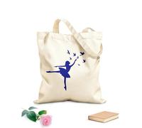 AILOONG Bolsa de lona Pájaros de ballet Hermosa niña baila tutú de ballet Tela de 340g/m² de grosor Bolsa para dibujar