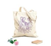AILOONG Bolsa de lona para vino Ángel en el jardín del amor dibujado a mano Tela de 340g/m² de grosor Combina con la ropa