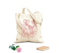 AILOONG Bolsa de lona para vino Ángel en el jardín del amor dibujado a mano Tela de 340g/m² de grosor Combina con la ropa