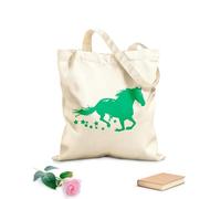 AILOONG Bolsa de lona para vino Caballo salvaje corriendo caballo con estrellas Tela de 340g/m² de grosor Combina con la ropa