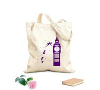 AILOONG Bolsa de lona para vino Caricatura del Big Ben de Londres Tela de 340g/m² de grosor Combina con la ropa