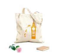 AILOONG Bolsa de lona para vino Caricatura del Big Ben de Londres Tela de 340g/m² de grosor Combina con la ropa