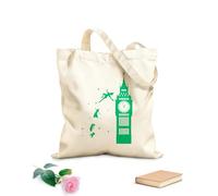 AILOONG Bolsa de lona para vino Caricatura del Big Ben de Londres Tela de 340g/m² de grosor Combina con la ropa