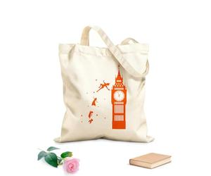 AILOONG Bolsa de lona para vino Caricatura del Big Ben de Londres Tela de 340g/m² de grosor Combina con la ropa
