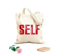 AILOONG Bolsa de lona para vino Citas inspiradoras del gimnasio de amor propio, garaje motivacional Tela de 340g/m² de grosor Combina con la ropa