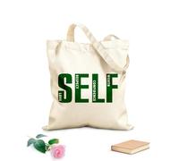 AILOONG Bolsa de lona para vino Citas inspiradoras del gimnasio de amor propio, garaje motivacional Tela de 340g/m² de grosor Combina con la ropa