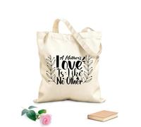 AILOONG Bolsa de lona para vino El amor de una madre no se parece a ningún otro Tela de 12 oz de grosor Combina con la ropa 31x36cm Mediano
