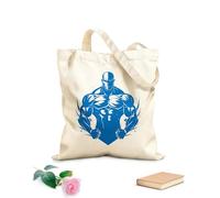 AILOONG Bolsa de lona para vino Estética, ascenso, fitness, músculo, magia, culturista, precisión Tela de 340g/m² de grosor Combina con la ropa