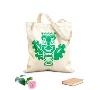 AILOONG Bolsa de lona para vino Ícono de ídolo africano en estilo simple Tela de 340g/m² de grosor Combina con la ropa