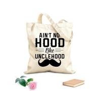 AILOONG Bolsa de lona para vino No hay mejor barrio que el Día del Padre, cuando era tío. Tela de 12 oz de grosor Combina con la ropa 35x40cm Grande