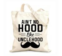 AILOONG Bolsa de lona para vino No hay mejor barrio que el Día del Padre, cuando era tío. Tela de 12 oz de grosor Combina con la ropa 31x36cm Mediano