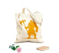 AILOONG Bolsa de lona para vino Ogro de silueta, raza mítica del juego, solo con hacha grande. Tela de 340g/m² de grosor Combina con la ropa