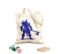 AILOONG Bolsa de lona para vino Orco de silueta, raza mítica del juego con solo un gran garrote. Tela de 340g/m² de grosor Combina con la ropa