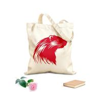 AILOONG Bolsa de lona para vino silueta angelical de cabeza de rata almizclera Tela de 340g/m² de grosor Combina con la ropa