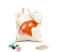 AILOONG Bolsa de lona para vino silueta angelical de cabeza de rata almizclera Tela de 340g/m² de grosor Combina con la ropa