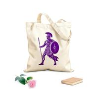 AILOONG Bolsa de lona para vino Silueta de guerrero griego antiguo solamente Tela de 340g/m² de grosor Combina con la ropa