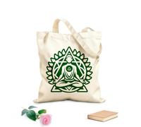 AILOONG Bolsa de lona para vino símbolo de kundalini yoga Tela de 340g/m² de grosor Combina con la ropa