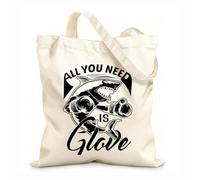 AILOONG Bolsa de lona para vino Todo lo que necesitas es un guante de boxeo con diseño de luchador skark. Tela de 12 oz de grosor Combina con la ropa 25x30cm Pequeño