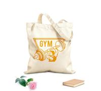 AILOONG Bolsa de lona para vino Un hombre levantando pesas, icono del gimnasio Tela de 340g/m² de grosor Combina con la ropa
