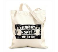 AILOONG Bolsa de lona para vino Venta del día de San Esteban dibujada a mano de los años 30 Tela de 12 oz de grosor Combina con la ropa 31x36cm Mediano