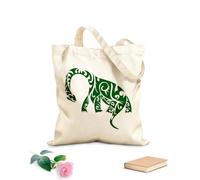 AILOONG Bolsa de lona Patrones de dinosaurios, reptiles, animales y monstruos Tela de 340g/m² de grosor Bolsa para dibujar
