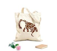 AILOONG Bolsa de lona Patrones de dinosaurios, reptiles, animales y monstruos Tela de 340g/m² de grosor Bolsa para dibujar