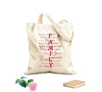 AILOONG Bolsa de lona Pegatinas de pared con frases inspiradoras de la familia Runtoo para sala de estar, dormitorio y decoración del hogar. Tela de 340g/m² de grosor Bolsa para dibujar