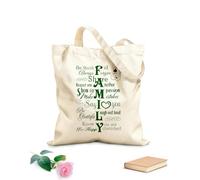 AILOONG Bolsa de lona Pegatinas de pared con frases inspiradoras de la familia Runtoo para sala de estar, dormitorio y decoración del hogar. Tela de 340g/m² de grosor Bolsa para dibujar