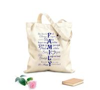 AILOONG Bolsa de lona Pegatinas de pared con frases inspiradoras de la familia Runtoo para sala de estar, dormitorio y decoración del hogar. Tela de 340g/m² de grosor Bolsa para dibujar