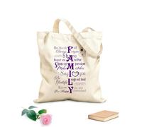 AILOONG Bolsa de lona Pegatinas de pared con frases inspiradoras de la familia Runtoo para sala de estar, dormitorio y decoración del hogar. Tela de 340g/m² de grosor Bolsa para dibujar