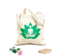 AILOONG Bolsa de lona Postura de yoga Meditación Hinduismo Budismo Estudio de yoga Tela de 340g/m² de grosor Sustituye a la mochila escolar