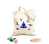 AILOONG Bolsa de lona Posturas de yoga Meditación Budismo Hinduismo Tela de 340g/m² de grosor Sustituye a la mochila escolar