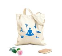 AILOONG Bolsa de lona Posturas de yoga Meditación Budismo Hinduismo Tela de 340g/m² de grosor Sustituye a la mochila escolar