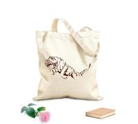AILOONG Bolsa de lona Resumen Tigre Animal Depredador Gran Felino Tela de 340g/m² de grosor Bolsa para dibujar