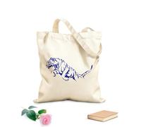 AILOONG Bolsa de lona Resumen Tigre Animal Depredador Gran Felino Tela de 340g/m² de grosor Bolsa para dibujar